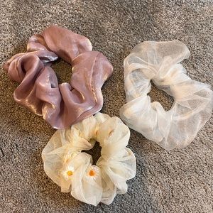 Large trio scrunchies